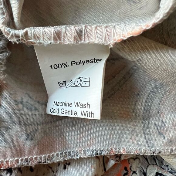 SHEIN paisley summer spring dress orange size XL - Picture 9 of 12